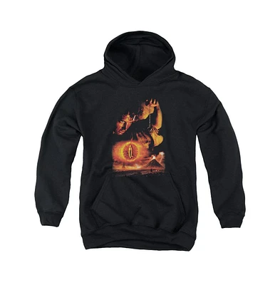 Lord Of The Rings Boys Youth Destroy Ring Pull Over Hoodie / Hooded Sweatshirt
