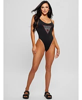 Guess Women's Eco Metallic One-Piece Swimsuit