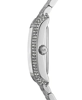 Michael Kors Women's Emery Three-Hand Silver-Tone Stainless Steel Watch 27mm x 33mm