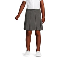 Lands' End Big Girls Box Pleat Skirt Above The Knee