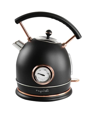 MegaChef 1.8 Quart Half Circle Electric Kettle with Thermostat