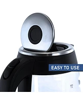 MegaChef Quart Glass Electric Tea Kettle