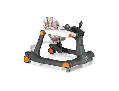 2-in-1 Foldable Activity Push Walker with Adjustable Height