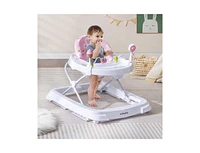 Foldable Baby Activity Walker with Adjustable Height and Detachable Seat Cushion