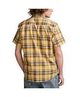 Lucky Brand Men's Plaid Workwear Short Sleeve Shirt