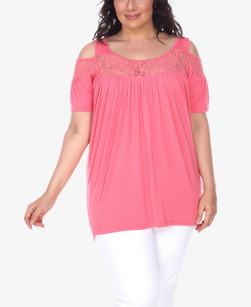 White Mark Plus Bexley Tunic Top