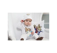 Royal Baby Collection Organic Cotton Gloved Footed Coverall With Hat Gift Box