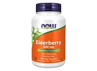 Now Foods Elderberry, 500 mg, 120 Veg Caps