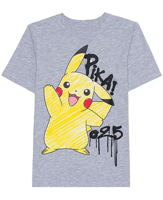 Pikachu Big Boys Short Sleeve Graphic T-shirt