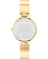 Coach Women's Chelsea Gold-Tone and Bronze Signature C Bangle Watch 27mm