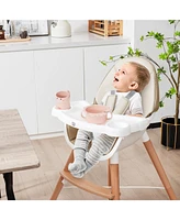 Slickblue Toddler High Chair with Dishwasher Safe Tray