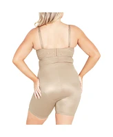 City Chic Plus Smooth & Thigh Shaper - bronze