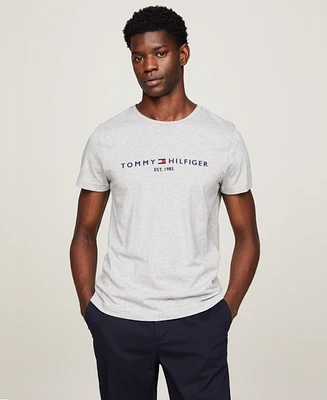 Tommy Hilfiger Men's Embroidered Logo Slim-Fit Crewneck T-Shirt