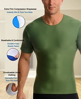 Instaslim Men's Compression Activewear Short Sleeve Crewneck T-shirt