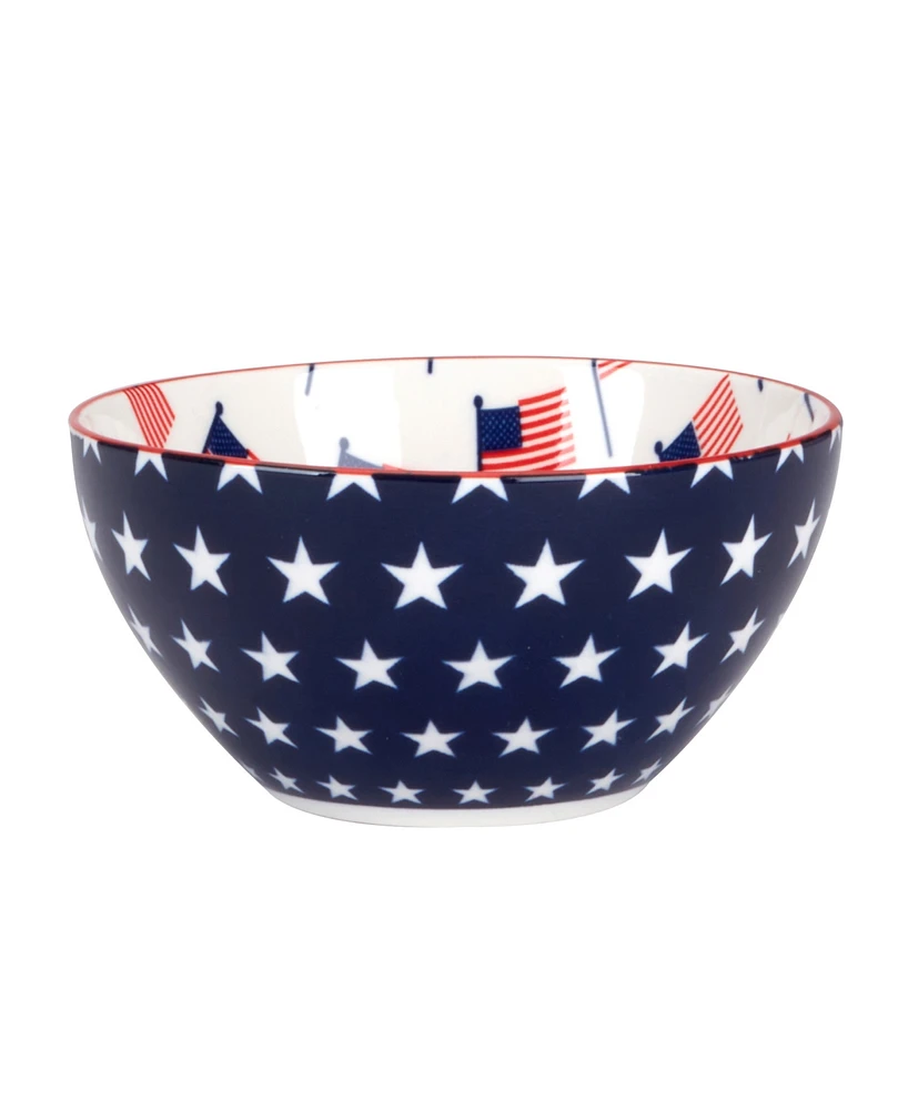 Certified International Patriotic Set of 6 Bowls