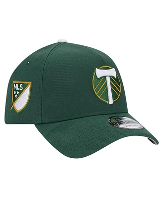 Men's New Era Green Portland Timbers 2024 Kick Off Collection 9FORTY A-Frame Adjustable Hat