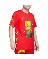 Men's and Women's Freeze Max Red Looney Tunes Franken Tweety T-shirt