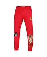 Men's Freeze Max Red Looney Tunes Taz Upside Down Jogger Pants