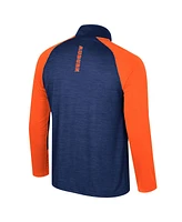 Men's Colosseum Navy Auburn Tigers Langmore Raglan Quarter-Zip Top