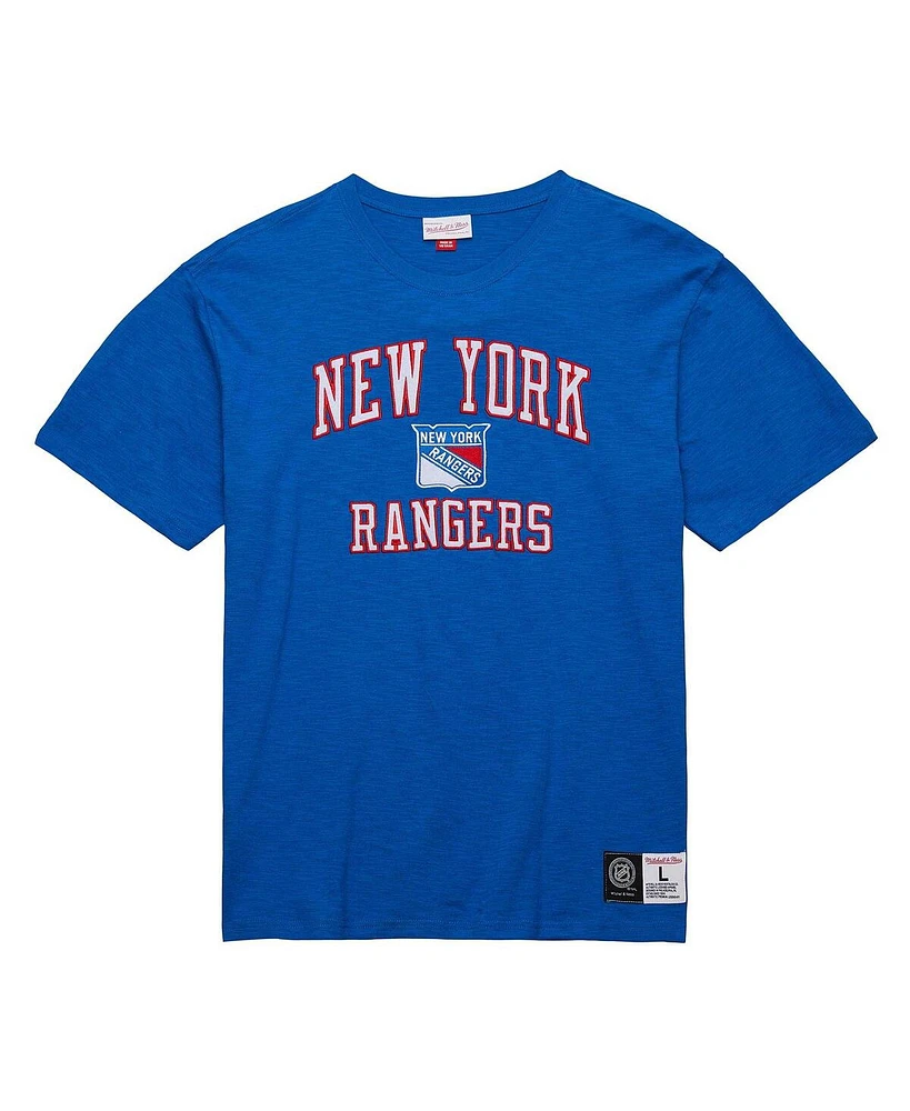 Men's Mitchell & Ness Blue New York Rangers Legendary Slub T-shirt