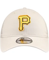 Men's New Era Stone Pittsburgh Pirates Game Day 9TWENTY Adjustable Trucker Hat