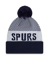 Men's New Era Navy Tottenham Hotspur Engineered Sport Cuffed Knit Hat with Pom