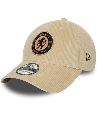 Men's New Era Khaki Chelsea Corduroy 39THIRTY Flex Hat