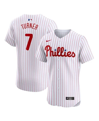 Men's Nike Trea Turner White Philadelphia Phillies Home Elite Jersey