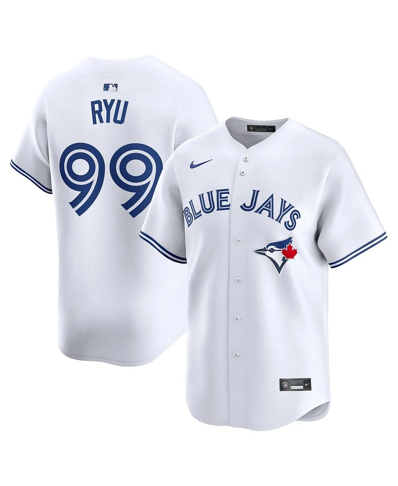 Men's Nike Hyun Jin Ryu White Toronto Blue Jays Home Limited Player Jersey