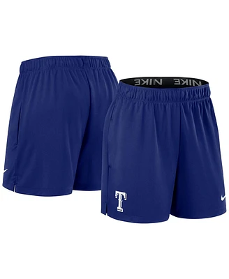 Women's Nike Royal Texas Rangers Authentic Collection Knit Shorts