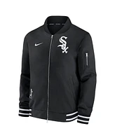 Men's Nike Black Chicago White Sox Authentic Collection Full-Zip Bomber Jacket