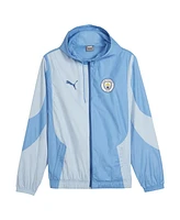 Men's Puma Blue Manchester City 2023/24 Pre-Match Full-Zip Hoodie Jacket