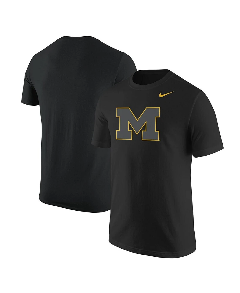 Men's Nike Black Michigan Wolverines Logo Color Pop T-shirt