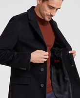 Hugo by Boss Men's Modern-Fit Cashmere Overcoat