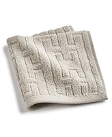 Hotel Collection Sculpted Chain-Link Wash Towel, 13" x 13", Exclusively at Macy's