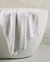 Hotel Collection Sculpted Chain-Link Bath Towel, 30" x 56", Exclusively at Macy's