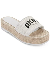 Dkny Womens's Fiona Arch Logo Espadrille Platform Sandals