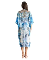 La Moda Clothing Women's High low kimono