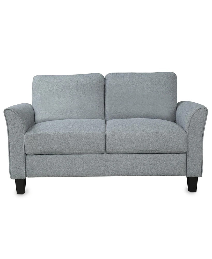 Simplie Fun Living Room Furniture Armrest Single Chair And Loveseat Sofa