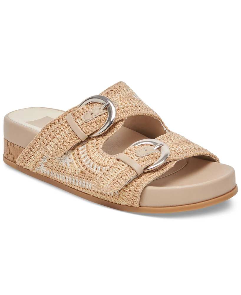 Dolce Vita Women's Ralli Buckled Stitch Footbed Sandals