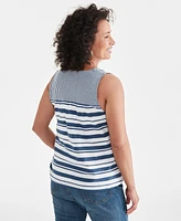 Style & Co Women's Linen-Cotton Sleeveless Top, Created for Macy's
