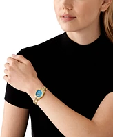 Michael Kors Women's Lexington Three-Hand Gold-Tone Stainless Steel Watch 26mm - Gold