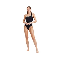 au naturel by Gottex Plus Solid one shoulder piece swimsuit