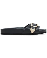 Madden Girl Brookk Buckled Footbed Slide Flat Sandals