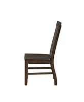 Simplie Fun Maisha Side Chair (Set of 2) In Rustic Walnut
