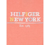 Tommy Hilfiger Toddler Girls Tie-Front Logo Graphic T-Shirt