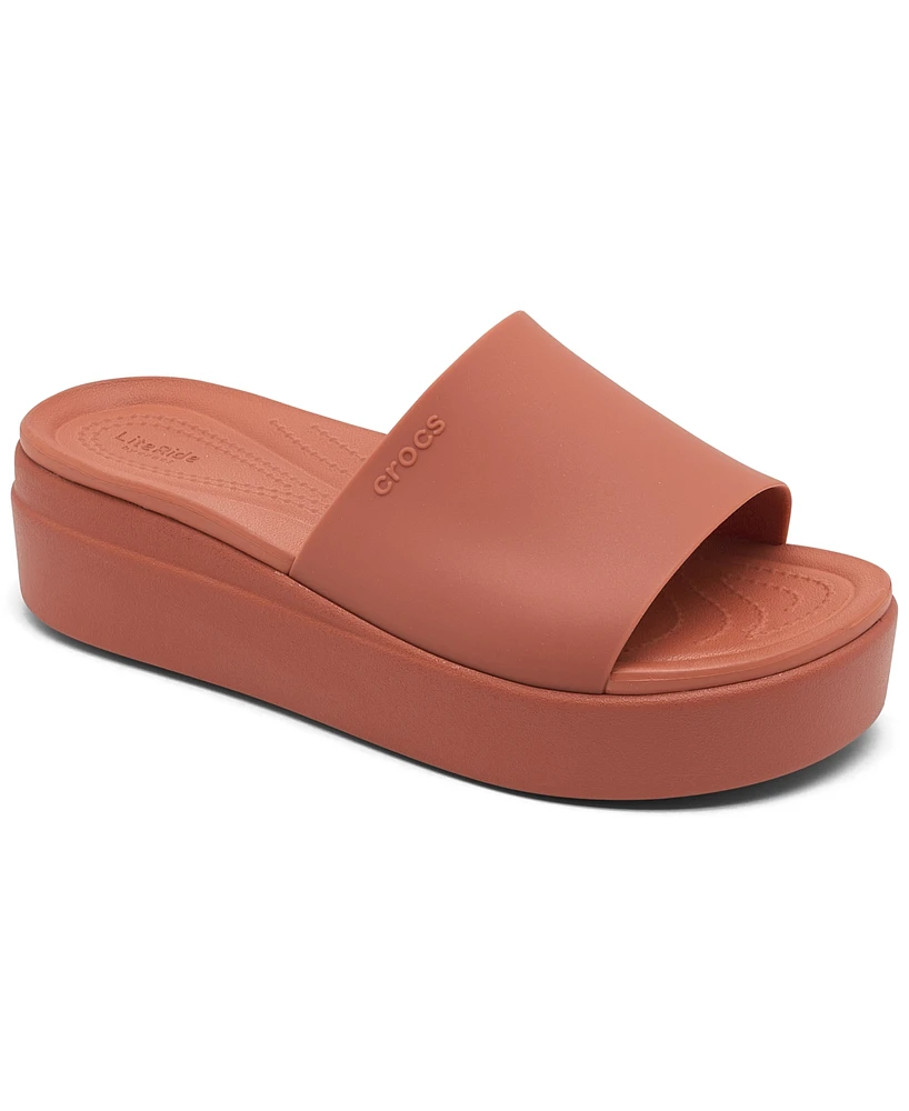 Crocs Women's Brooklyn Slide Sandals from Finish Line