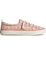 Sperry Women's Crest Vibe Gingham Canvas Sneakers, Created for Macy's