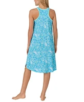 Cuddl Duds Women's Printed Sleeveless Nightgown