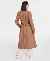 Dkny Women's Notched-Collar Double-Breasted Wrap Coat